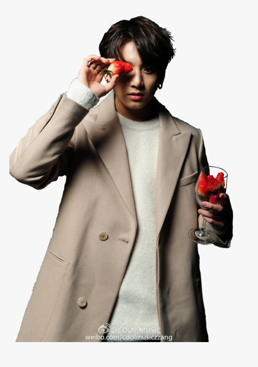 Cute Bts Wallpaper Photo - Bts Jungkook Strawberry, HD Png Download, Free Download