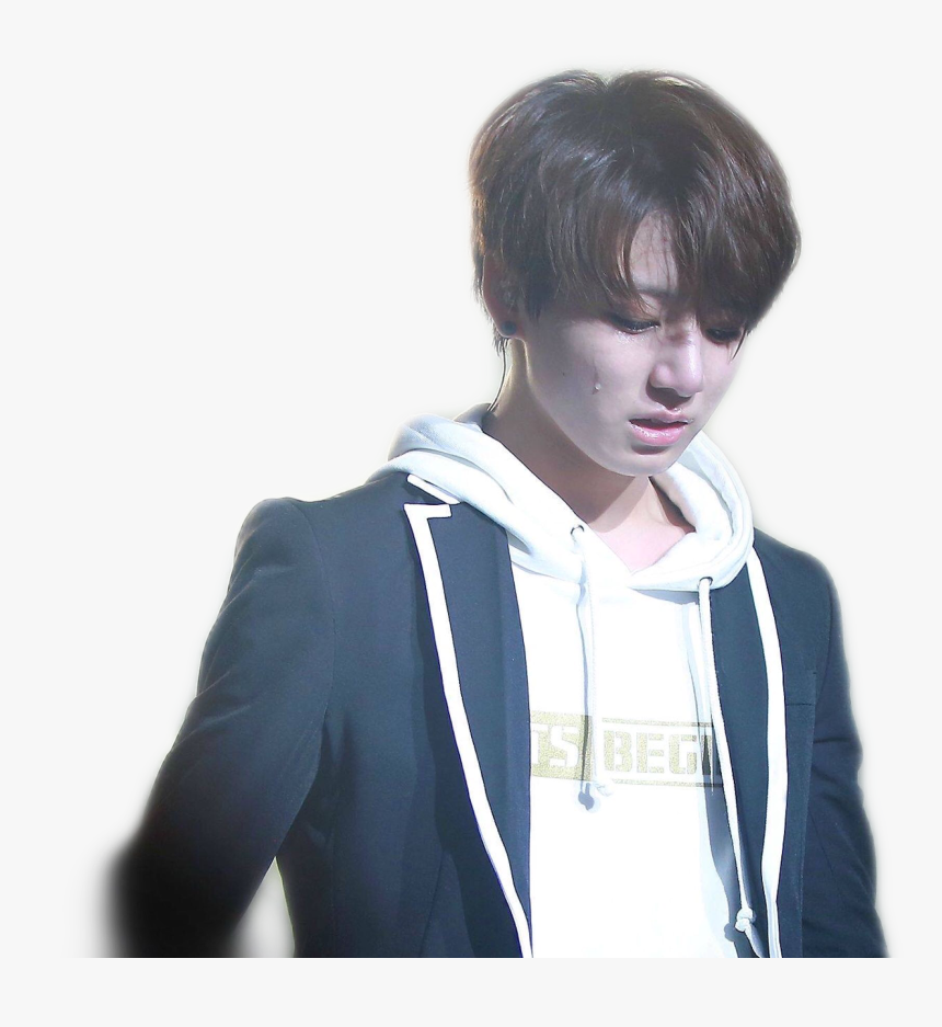 #jungkook #koreaboy #korea #sad #bts #freetoedit - Cute Korean Boy Crying, HD Png Download, Free Download