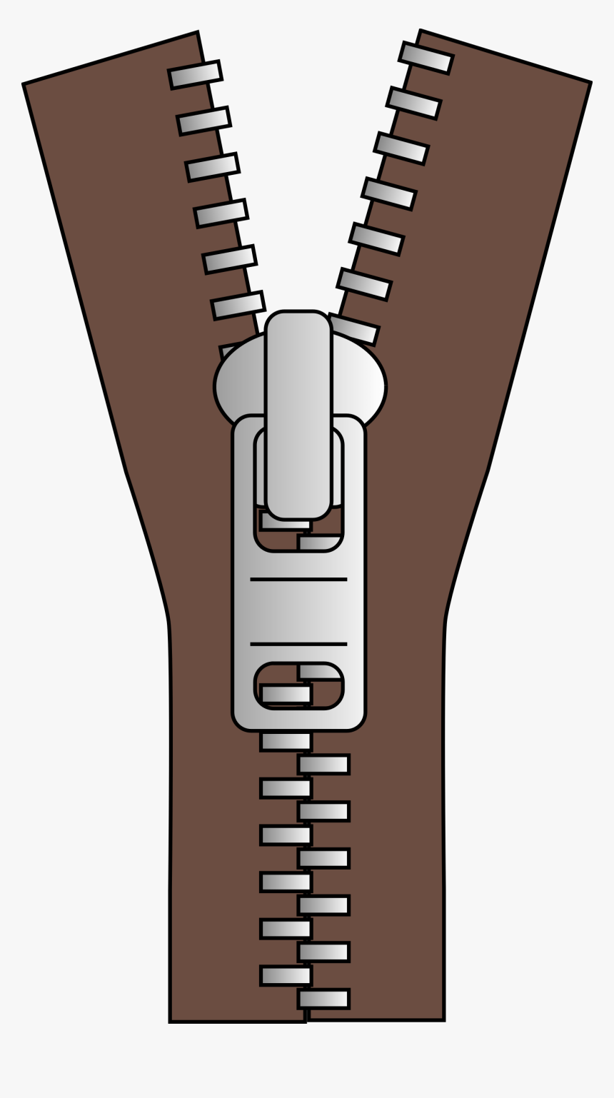 Brown Zipper Clipart - Zipper Clipart Png, Transparent Png, Free Download