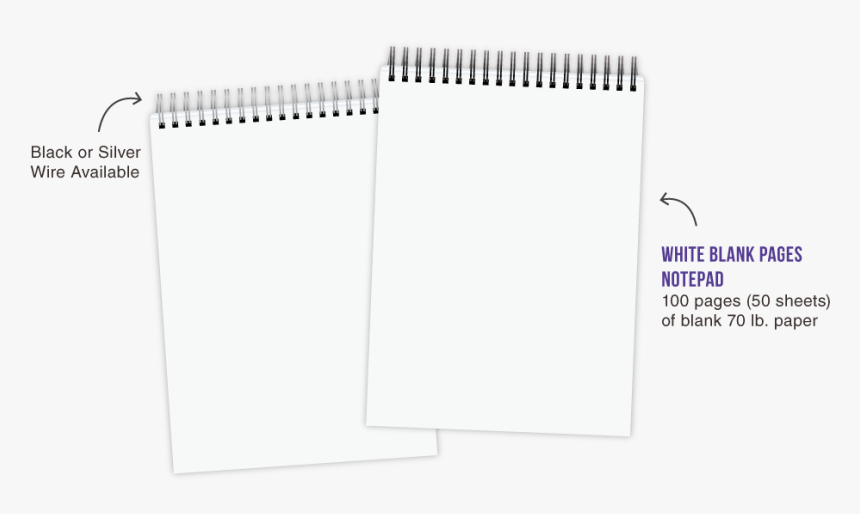 Blank Notepad Png Download - Sketch Pad, Transparent Png, Free Download