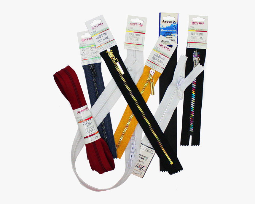 Collection Of Closed-end Zippers - Strap, HD Png Download, Free Download