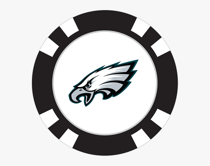 Philadelphia Eagles Poker Chip Ball Marker - Philadelphia Eagles Face, HD Png Download, Free Download