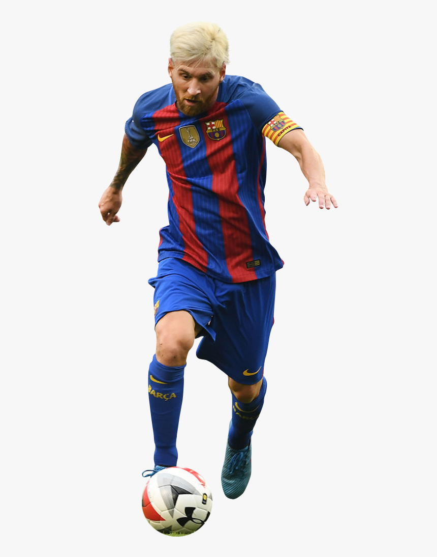 Messi Png Foot Fc Barcelona Soccer - Messi 2017 Png, Transparent Png, Free Download