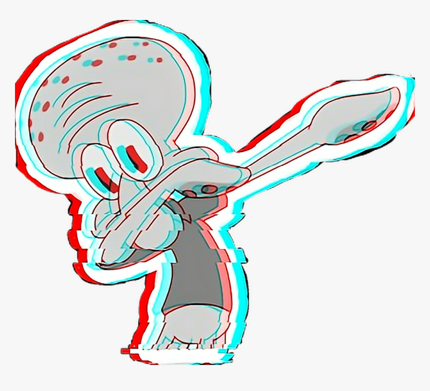 Squidward Dab Png - Squidward Dab, Transparent Png, Free Download