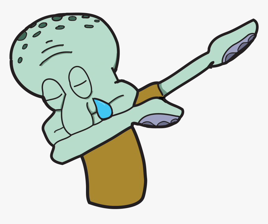 Dab Is Dead - Squidward Dab Transparent Background, HD Png Download, Free Download