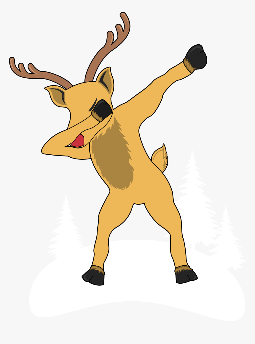 Reindeer Dab Png, Transparent Png, Free Download