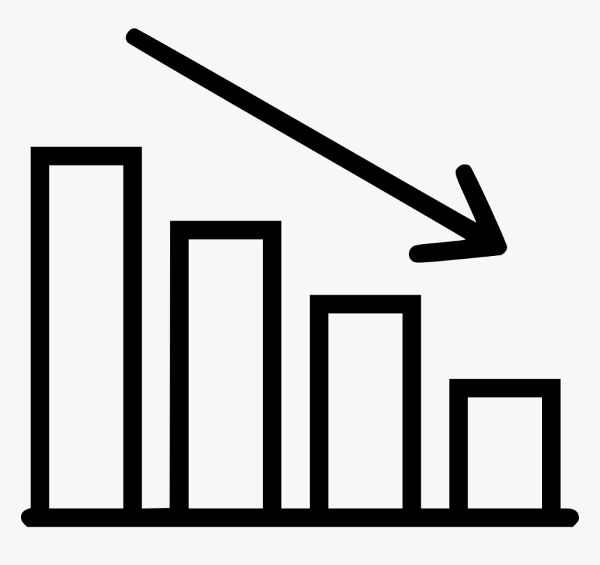 Png File Svg - Decreasing Line Graph Png, Transparent Png, Free Download