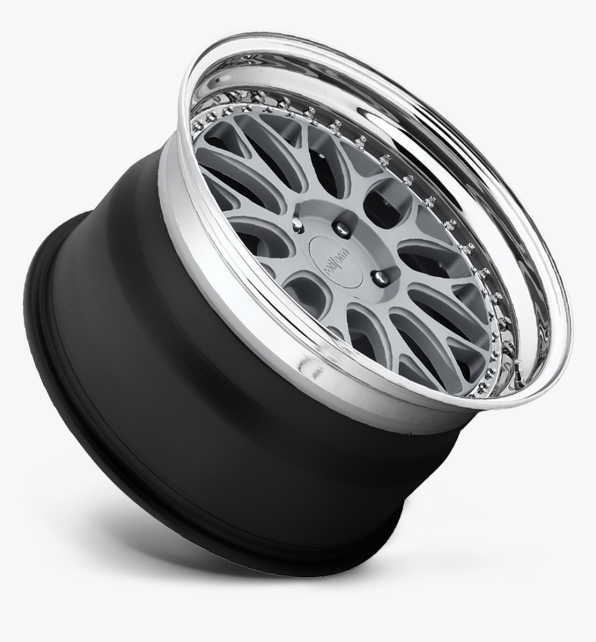 Silver Mesh Wheels Polished Lip, HD Png Download, Free Download