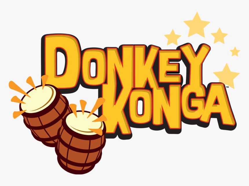 Donkey Kong Bongos Png - Donkey Konga Logo, Transparent Png, Free Download