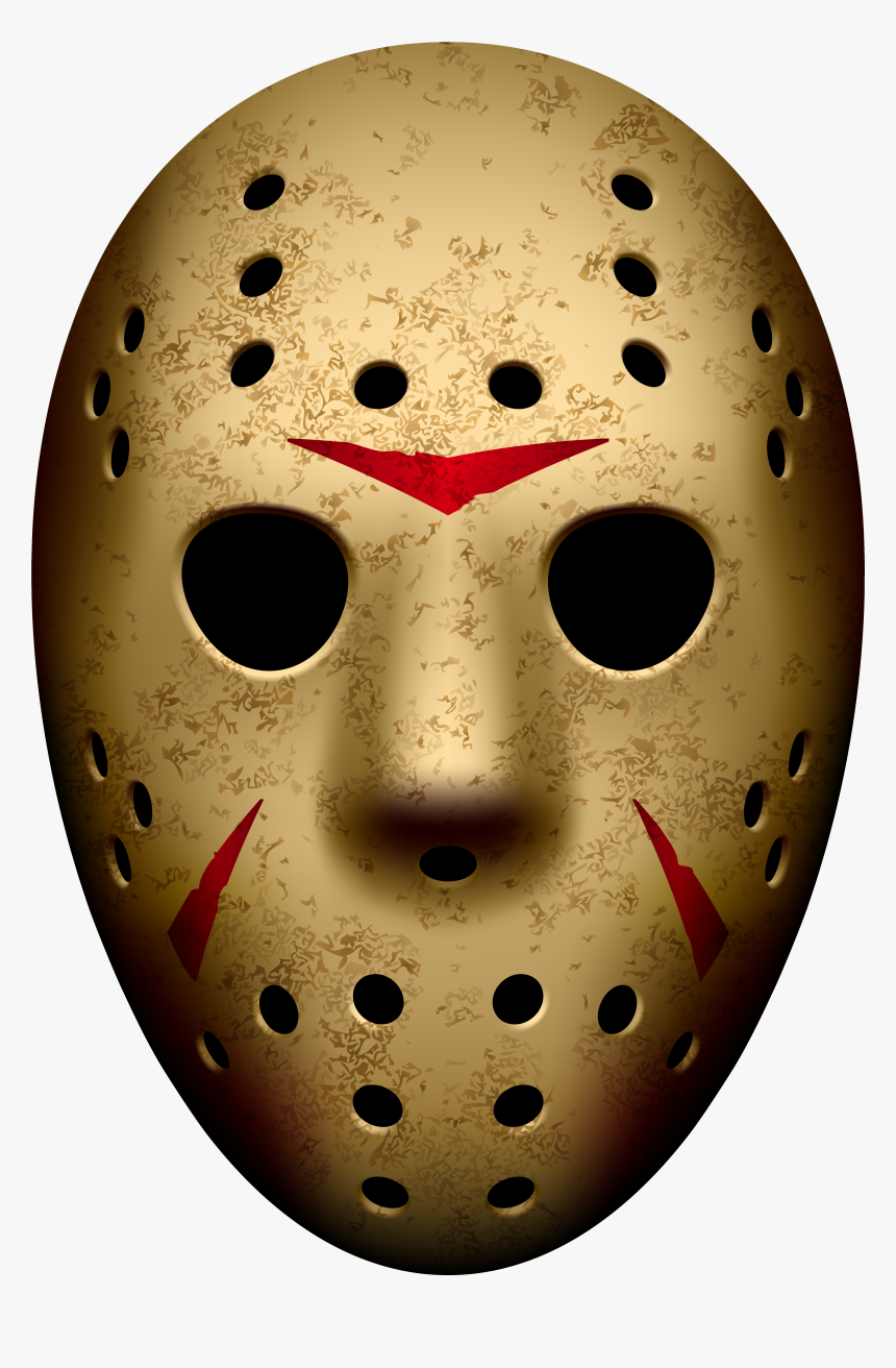 Jason Mask Friday The 13th Png Clip Art Image​ - Jason Voorhees Mask Png, Transparent Png, Free Download