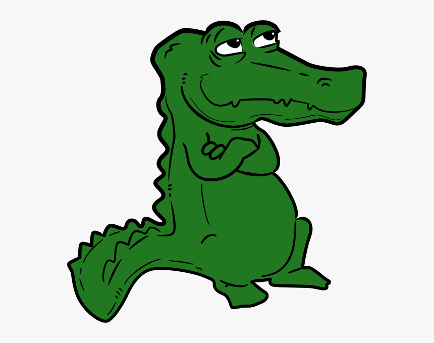 Crocodile Svg Clip Arts - Sad Alligator Clipart, HD Png Download, Free Download