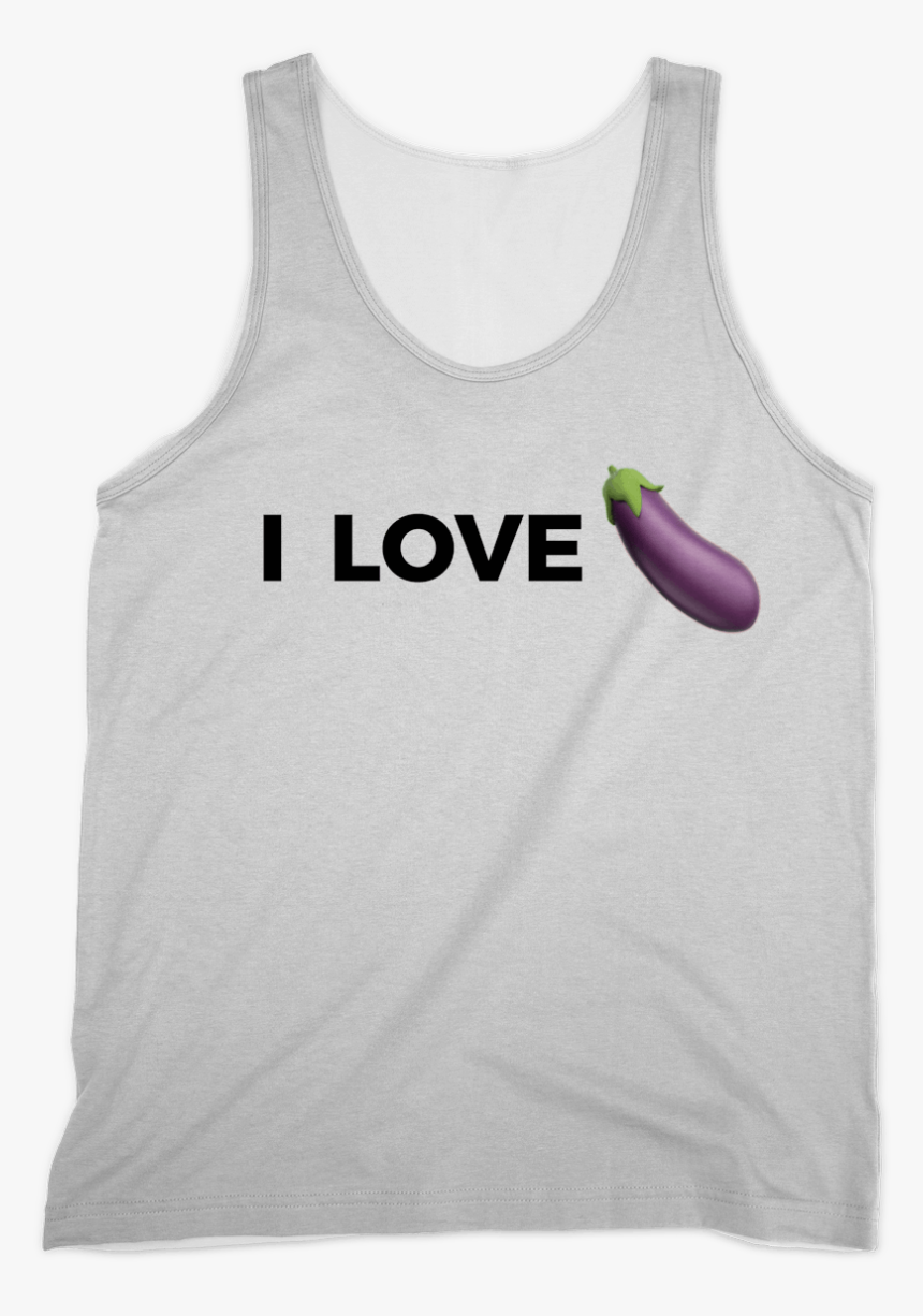 Bottom Basics I Love Eggplant Emoji Tank Top - Eggplant, HD Png Download, Free Download