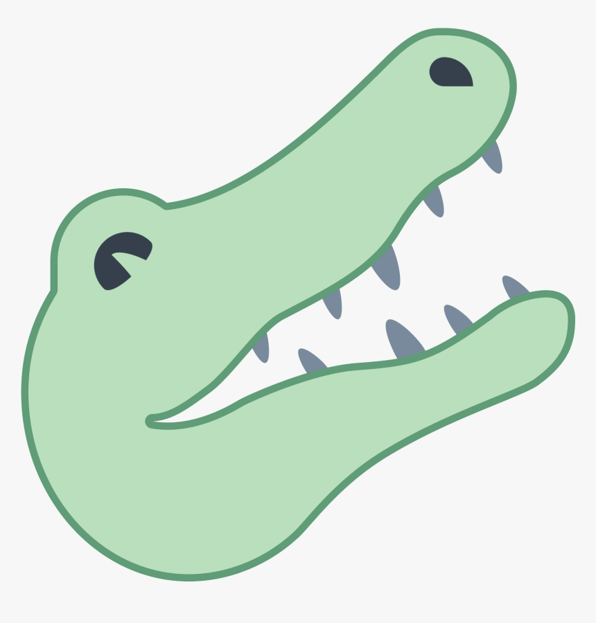 A Drawing Of A Alligator Head Crocodile Head Drawing Easy, HD Png