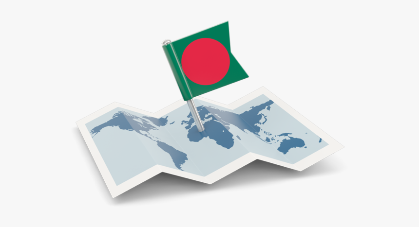 Flag Pin With Map - Flag Malaysia Map Icon, HD Png Download, Free Download