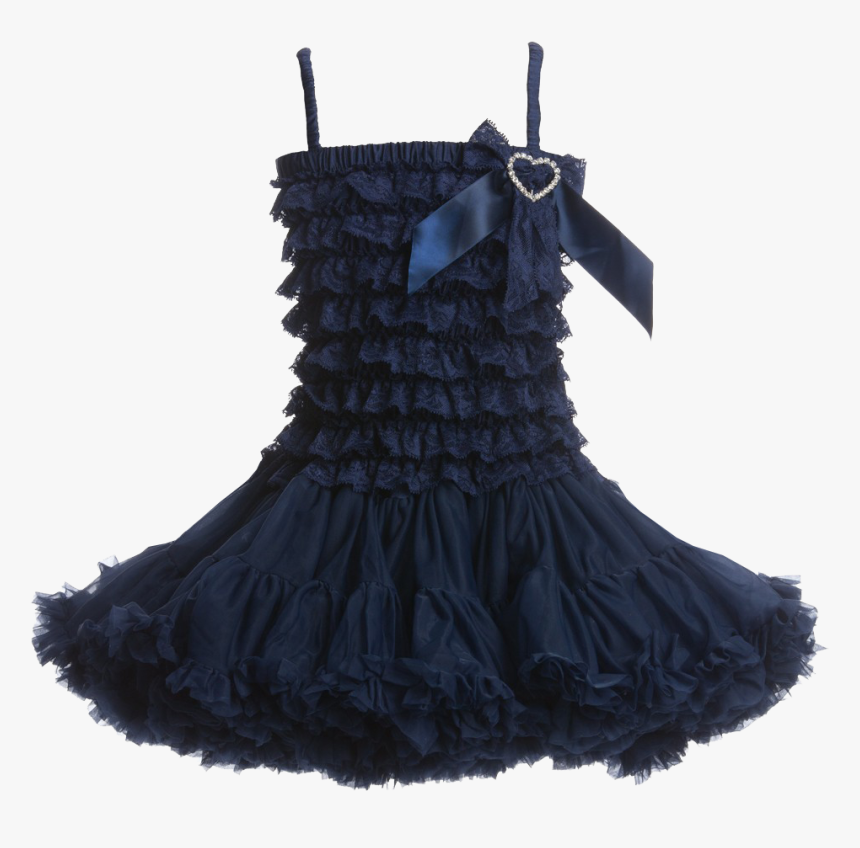 Dark Blue Tutu Dress Transparent Background - Dress On Transparent Background, HD Png Download, Free Download