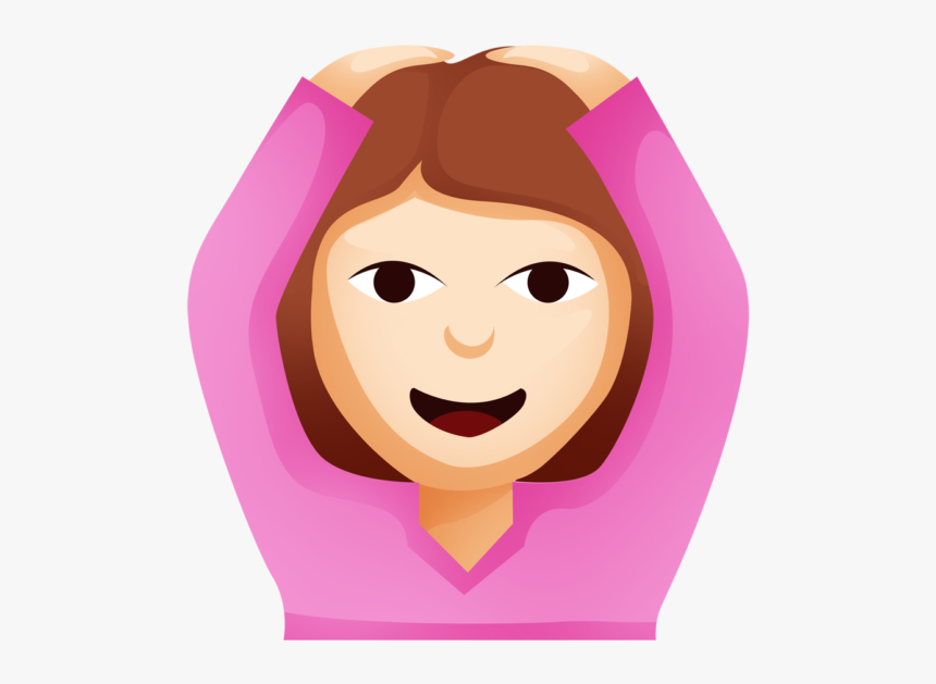 Ok Woman Emoji Cutouts - Emoji Whatsapp Girl, HD Png Download, Free Download