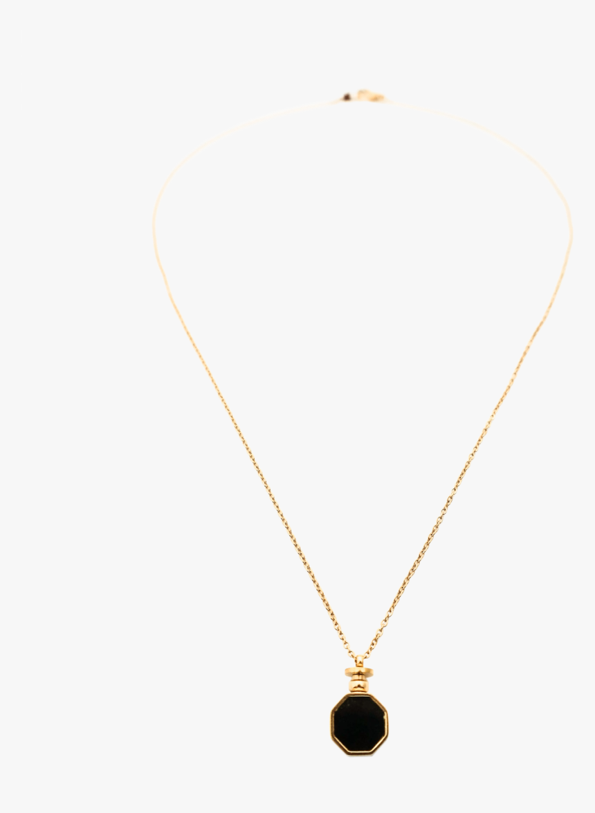 Golden Octagon Long Chain Necklace - Necklace, HD Png Download, Free Download