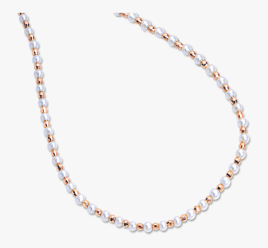 Pearl Necklace In Red Gold Of 585 Assay Value - Perlenkette, HD Png Download, Free Download