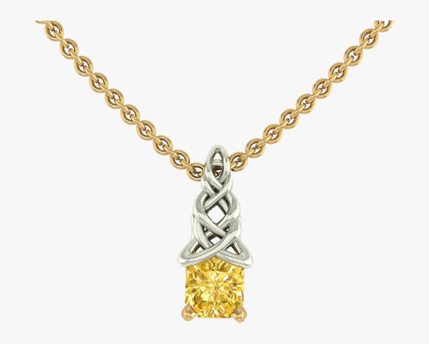 Yellow Diamond Pendant 03 - Necklace, HD Png Download, Free Download