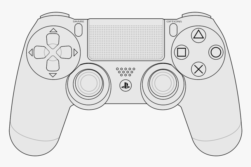 Ps4 Game Controller Vector, HD Png Download, Free Download
