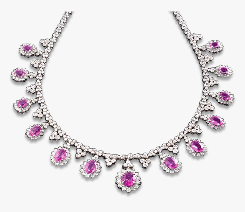Pink Sapphire And Diamond Necklace, - Rancho Santa Fe Rotary, HD Png Download, Free Download