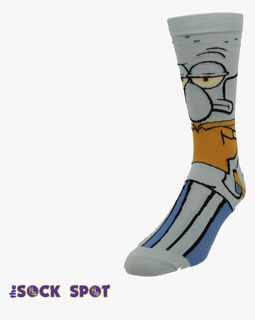 Nickelodeon Spongebob Squarepants, Squidward 360 Cartoon - Sock, HD Png Download, Free Download