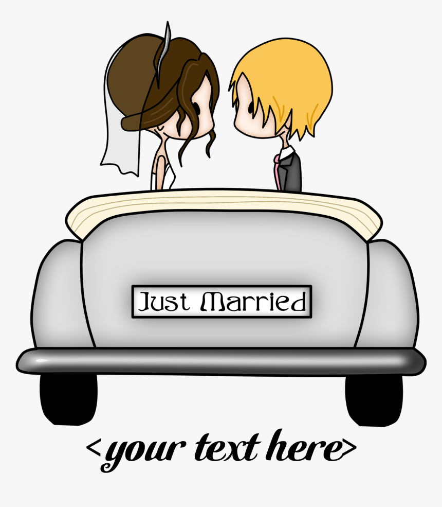 Loading Car Clipart 11 Auto - Just Married Car Clipart, HD Png Download, Free Download