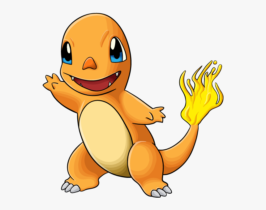 Hello Clipart Charmander Pokemon - Drawing Pokemon Charmander Easy, HD Png Download, Free Download