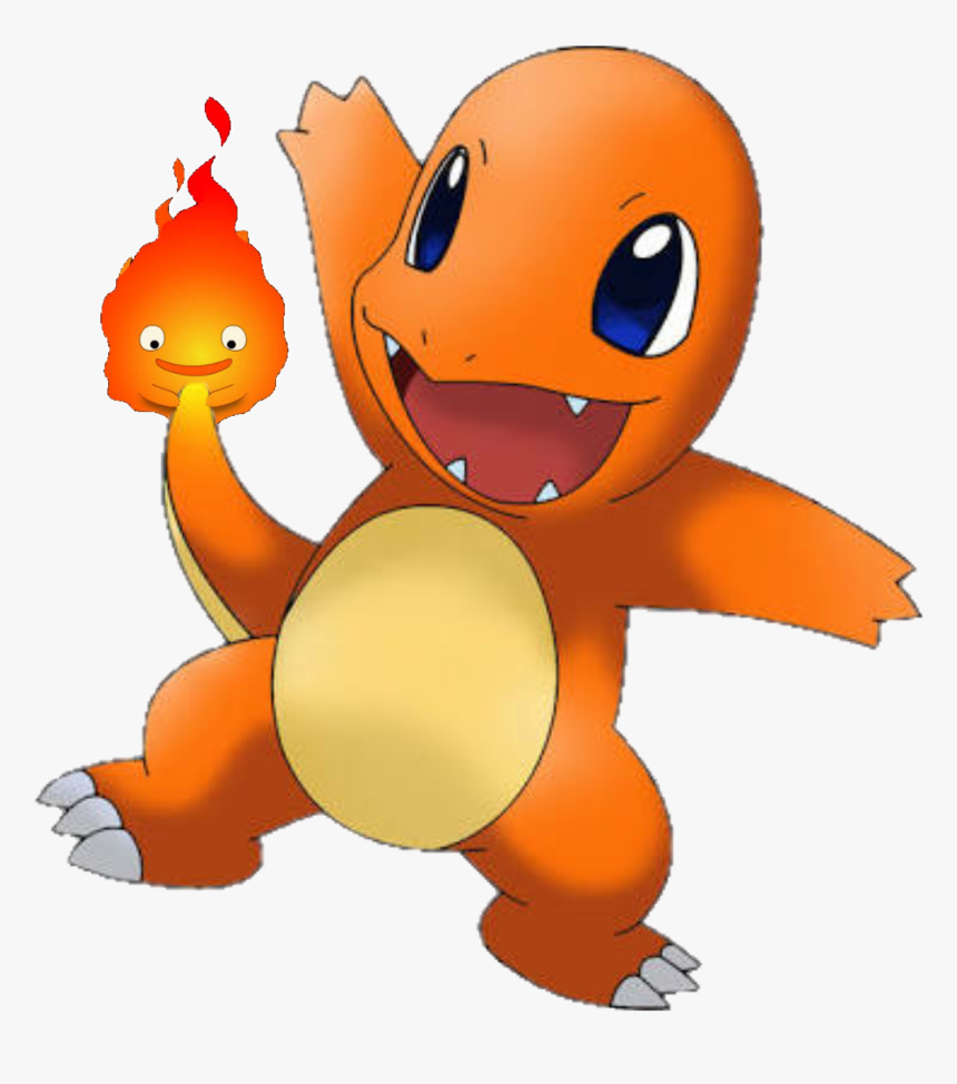 #charmander #calcifer #cute #crossover #fire #pokemon - Pokemon With Fire On Tail, HD Png Download, Free Download