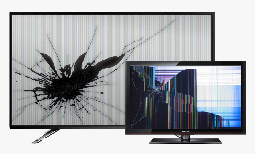 Transparent Led Tv Png - Broken Tv Screen Png, Png Download, Free Download