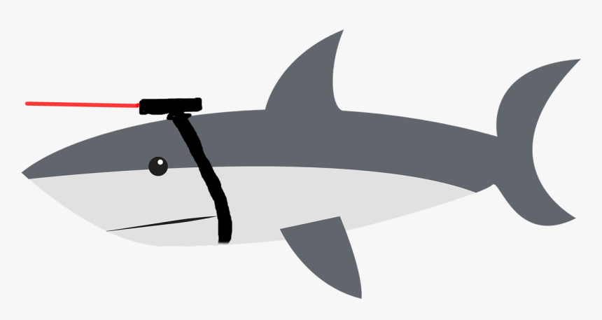 Lasers, Laser Weapon, Laser Shark, Austin Powers, Dr - Great White Sharks Cartoon, HD Png Download, Free Download