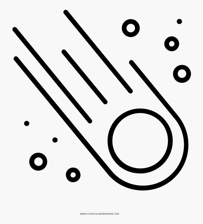 Meteor Coloring Page - Circle, HD Png Download, Free Download