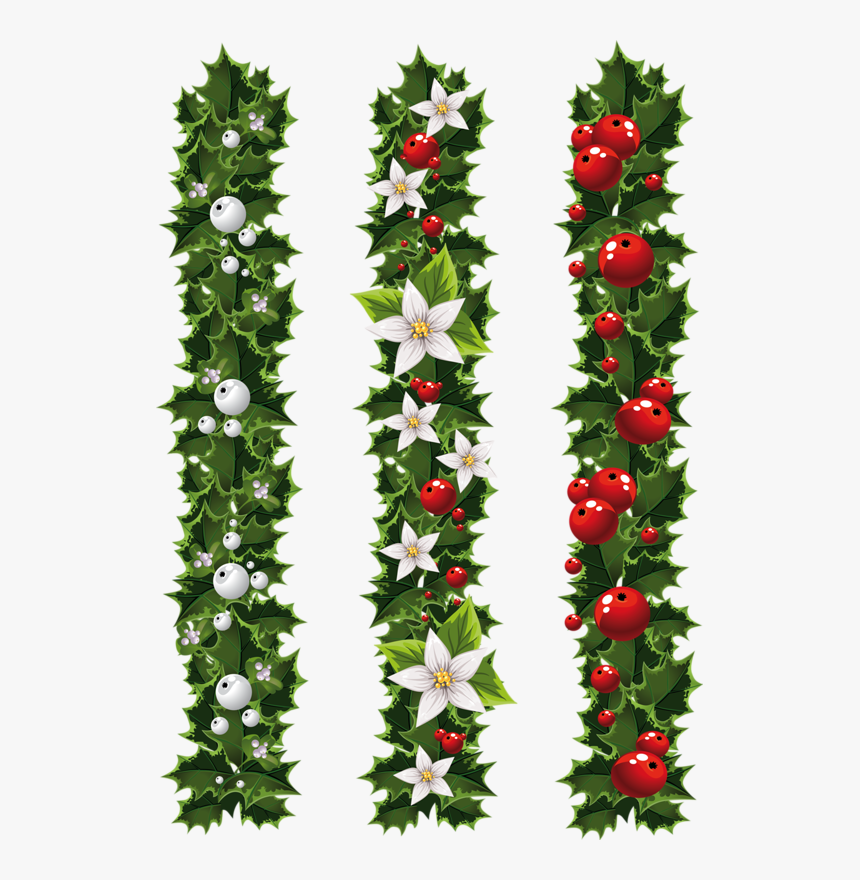 Mistletoe Clipart Homemade - Vertical Christmas Banner Clipart, HD Png Download, Free Download