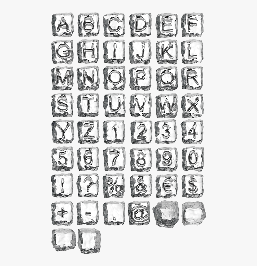 Ice Cube Letters Png - Ice Cube Letters, Transparent Png, Free Download