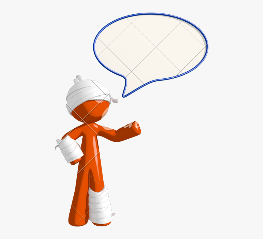 Personal Injury Victim Speaking Through Word Bubble - Illustration, HD Png Download, Free Download