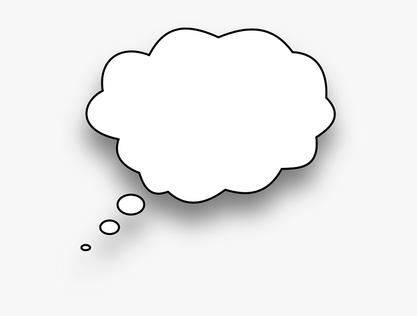 Thinking Bubble Black Background, HD Png Download, Free Download