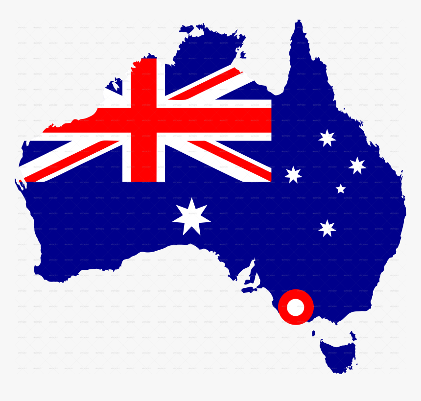 Transparent Checkered Flag Png - Map Of Australia, Png Download, Free Download