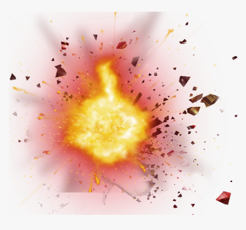 #ftestickers #fire #explosion #debris #3deffect #luminous - Explosion With Debris Png, Transparent Png, Free Download