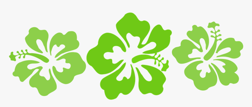 Hibiscus Silhouette Alyogyne Huegelii Clip Art - Hawaiian Flower Tattoos Black And White, HD Png Download, Free Download