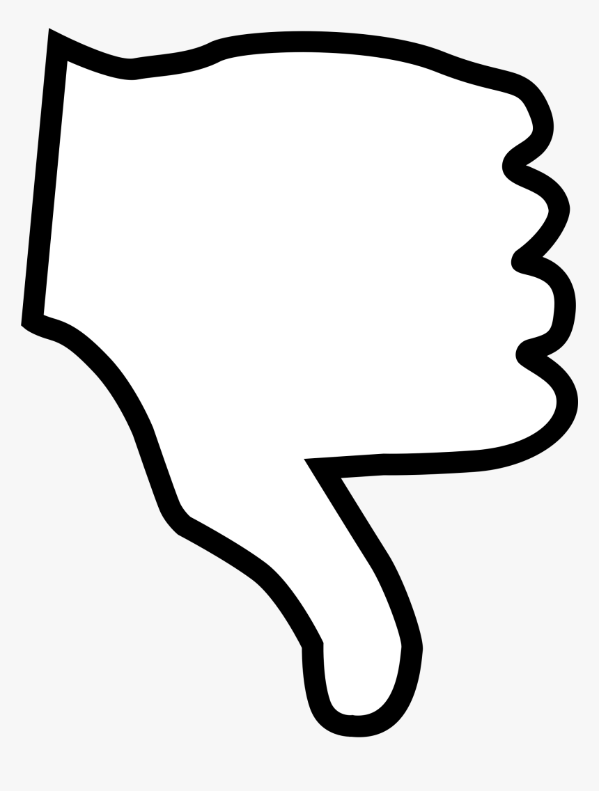 Thumbs Down - Thumbs Down Easy Drawing, HD Png Download, Free Download