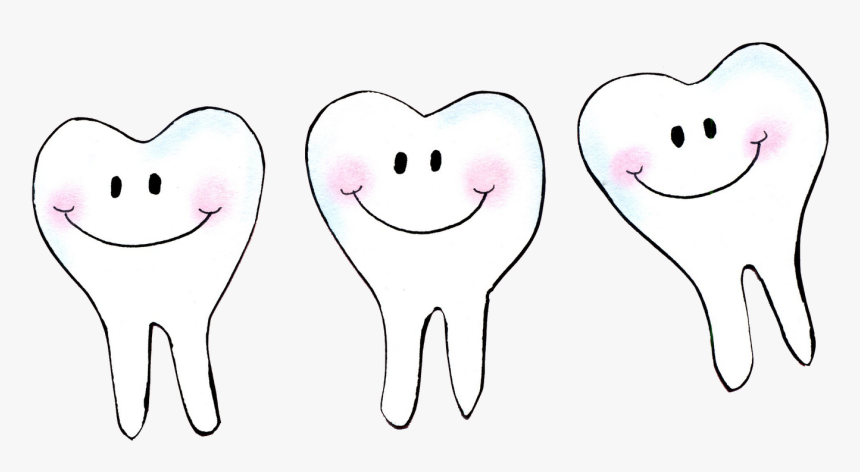 Hand Drawn, Cut And Chalked Teeth , Transparent Cartoons, HD Png Download, Free Download