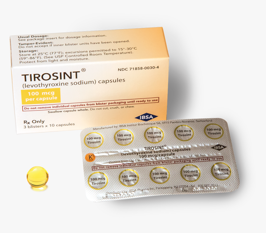 Tirosint Thyroid Information - Tirosint Gel Capsules, HD Png Download, Free Download