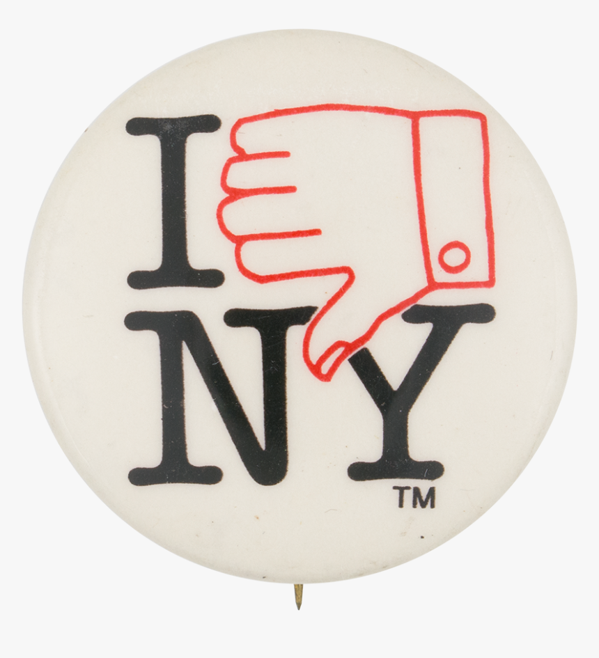 I Thumbs Down New York Social Lubricator Button Museum - Traffic Sign, HD Png Download, Free Download