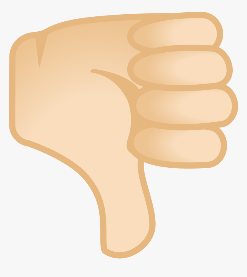 Thumbs Down Light Skin Tone Icon - Thumbs Down Emoji Black Background, HD Png Download, Free Download