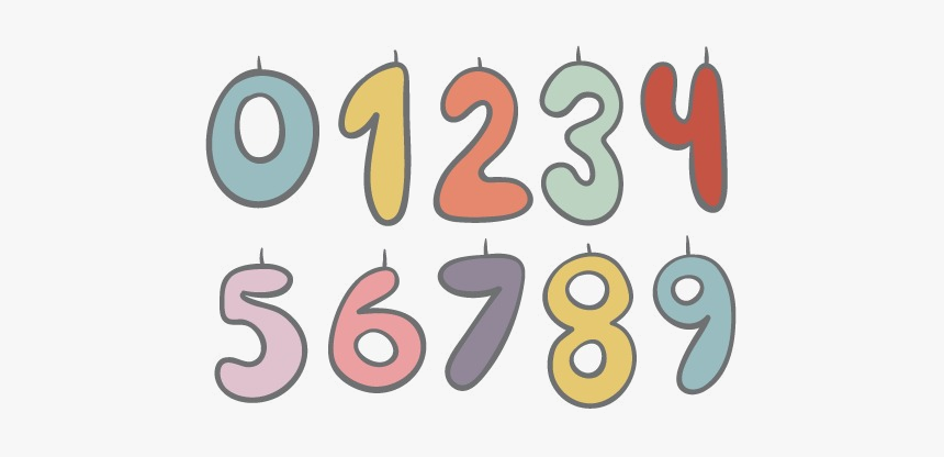 Numbers Sketch Birthday Candle Clipart And Psd Transparent - Illustration, HD Png Download, Free Download