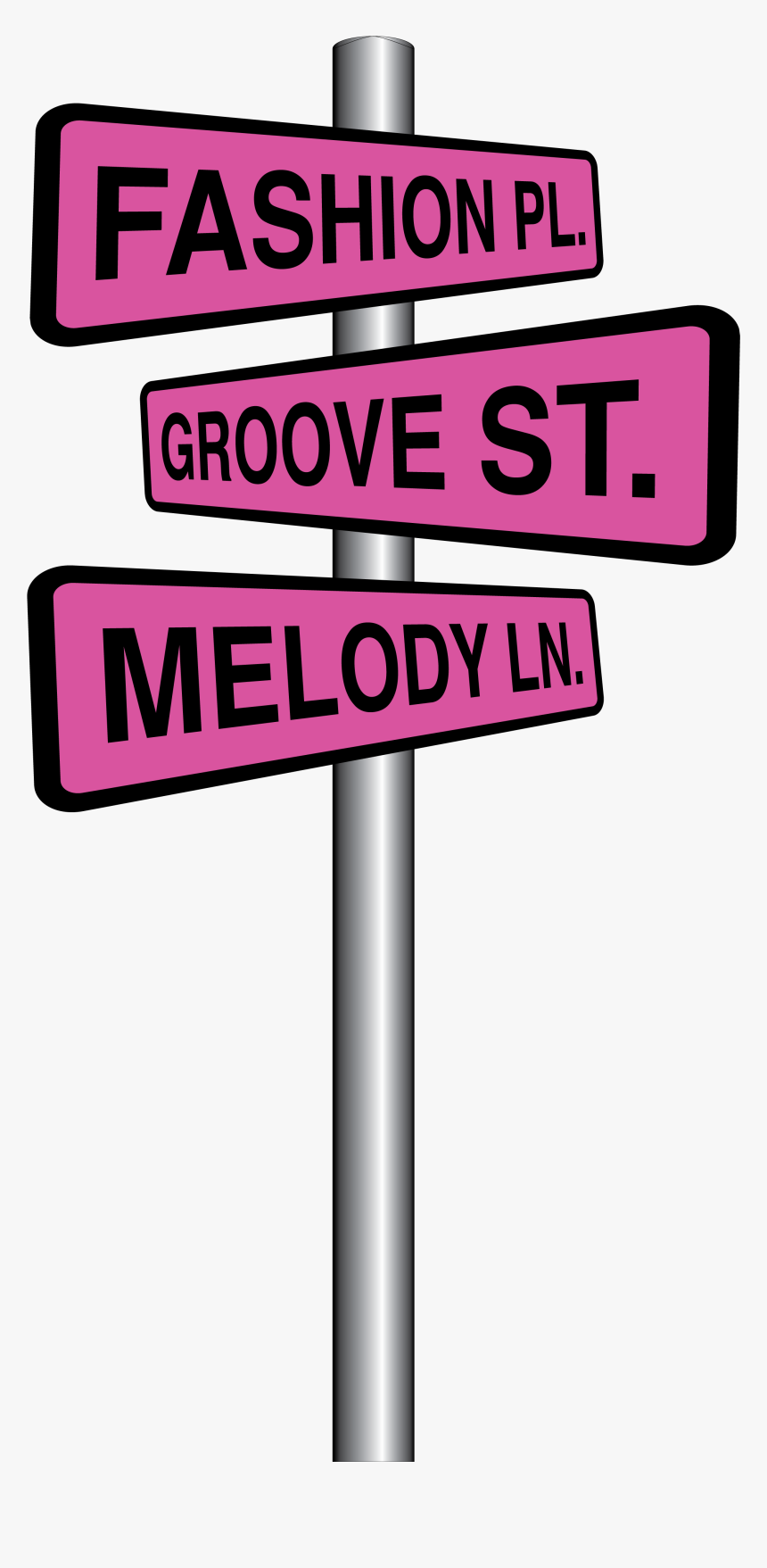 Home Edition Street Signs - Pink Street Sign Clip Art, HD Png Download, Free Download