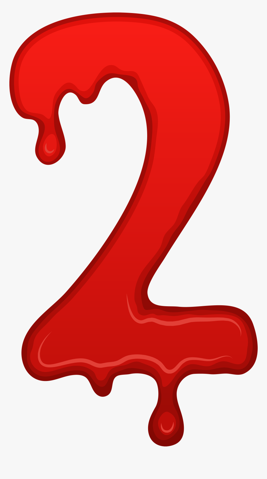 Bloody Number Two Png Clip Art Imageu200b Gallery Yopriceville, Transparent Png, Free Download