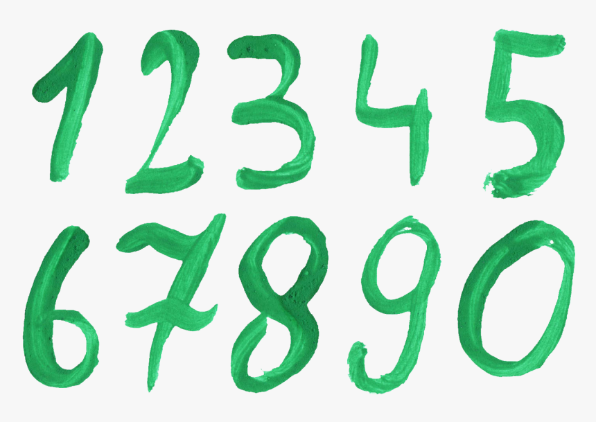 Numbers Png Picture - Calligraphy, Transparent Png, Free Download