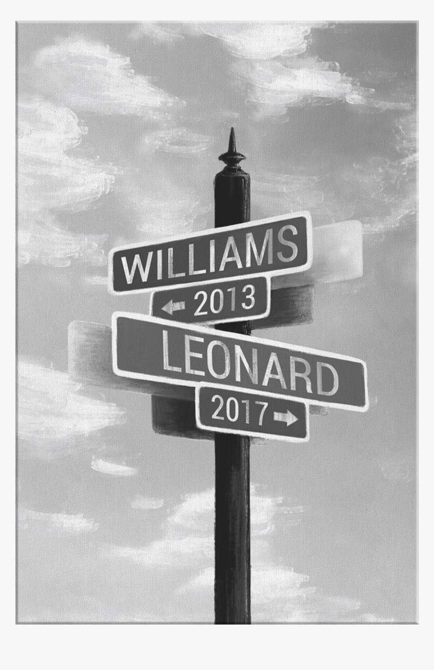 Personalized Intersection Street Sign Premium Canvas"
 - Traffic Sign, HD Png Download, Free Download
