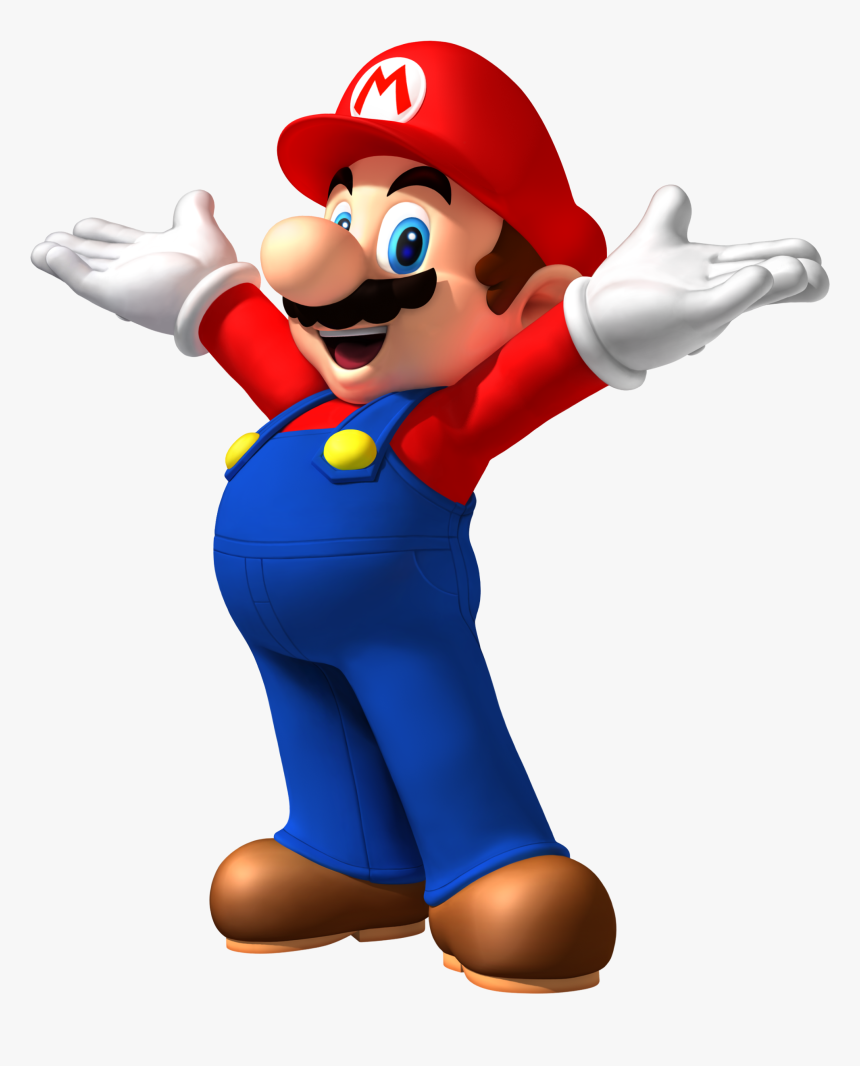 Free Download Super Mario Hands Up Clipart Mario Bros - Mario With Transparent Background, HD Png Download, Free Download